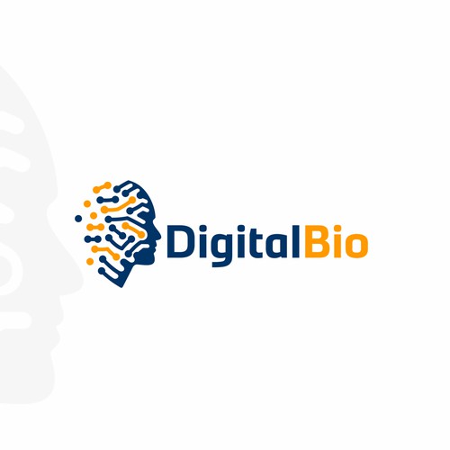Digital logo with the title 'Digital Bio logo concept'
