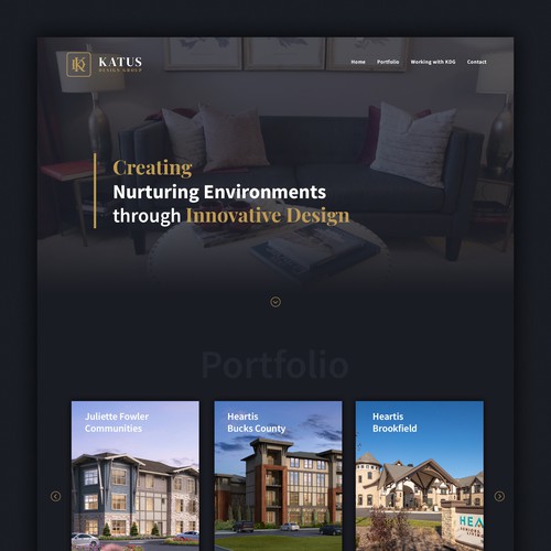 UX design with the title 'Wordpress website for small architecture firm'