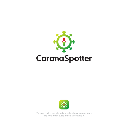 GPS logo with the title 'Corona Virus logo for 'Corona Spotter''