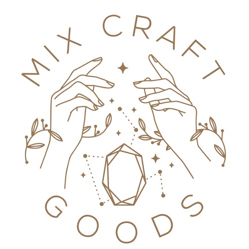 Botanical logo with the title 'Apothecary Logo'