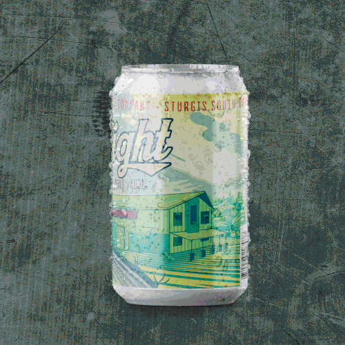 Craft beer label with the title 'Beer Label, Sturgis Brewing Co. Daylight Lager'