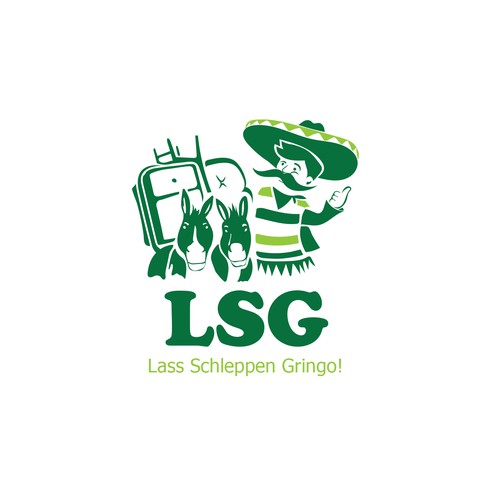 Donkey logo with the title 'Strip logo '