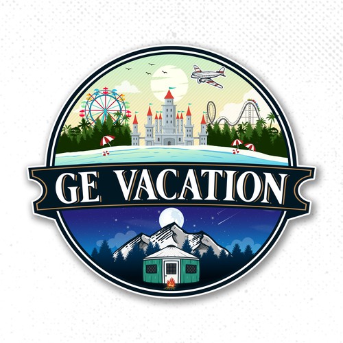 Vacation rental logo with the title 'Ge vacation'