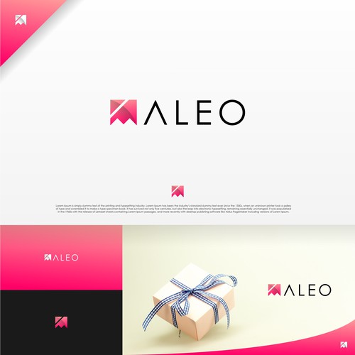 Tape logo with the title 'Maleo packaging logo'