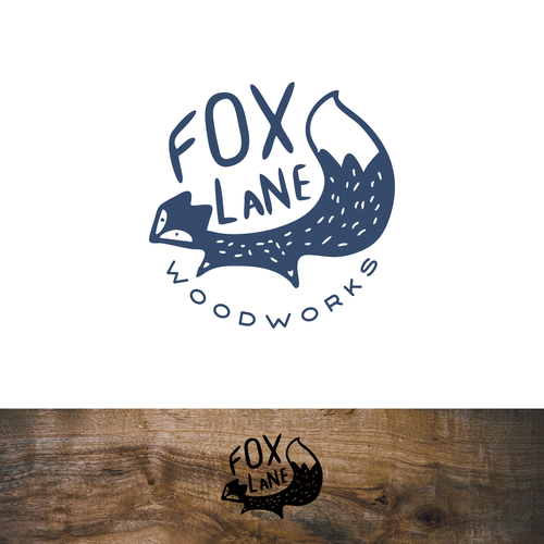 Quirky logo with the title 'Quirky Handcrafted logo'