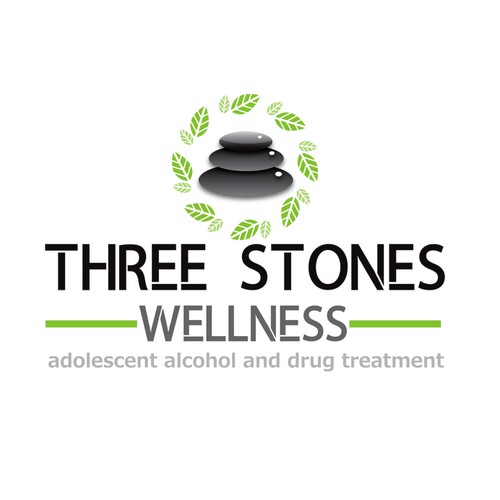 Pictogram design with the title 'New logo wanted for Three Stones Wellness'