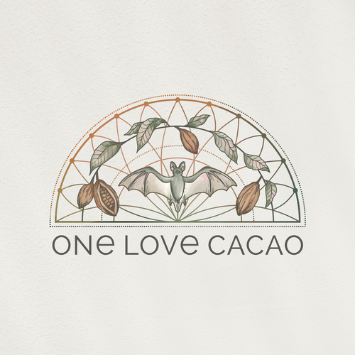 Earthy design with the title 'Earthy Logo for Pure Cacao Blocks'