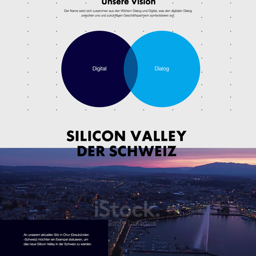 Interactive design with the title 'Innovative and Interactive Webdesign'