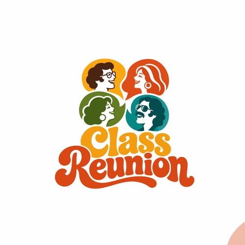 High school logo with the title 'Class reunion'