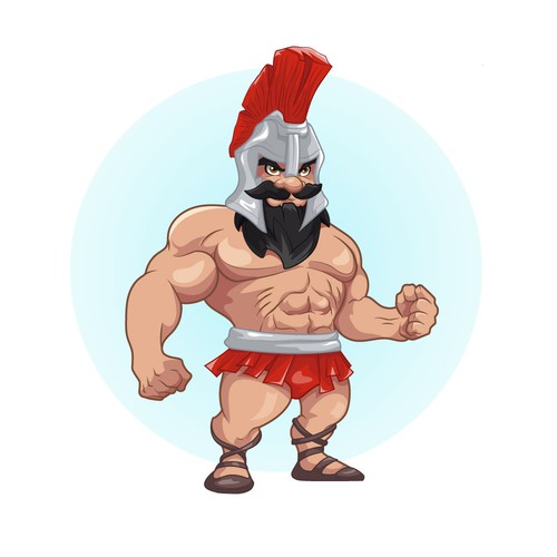 Comic artwork with the title 'Spartan'