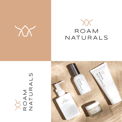 Cosmetics logo with the title 'Design logo for Roam Naturals '