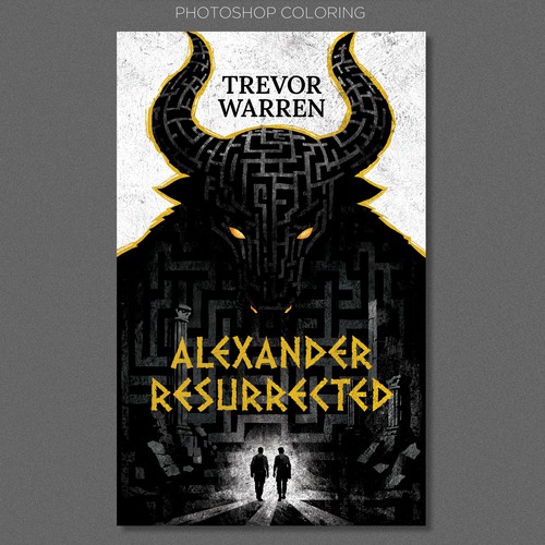 Design with the title 'Book cover illustration'