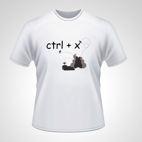 Computer t-shirt with the title 't-shirt design'