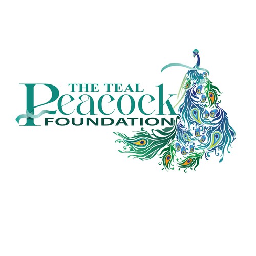 Jade logo with the title 'the teal peacock foundation'