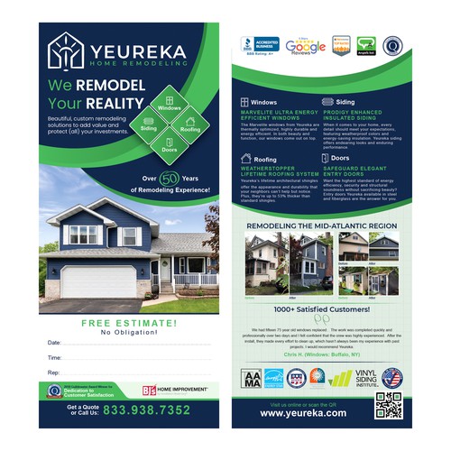 Remodeling design with the title 'Estimation Card'