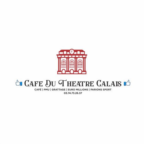 Theater logo with the title 'Logo for Cafe Du Theatre Calais'