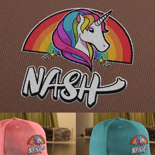 Rainbow logo with the title 'colorful unicorn'