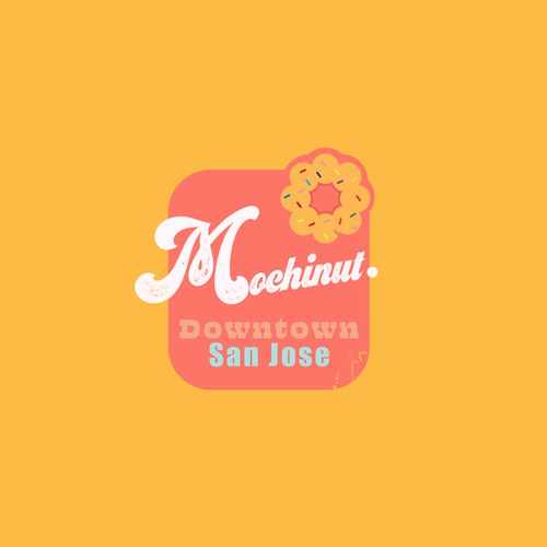 Donut  logo with the title 'logo for a donut shop'