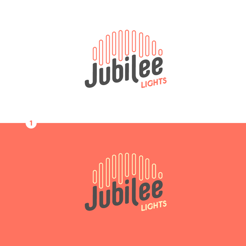 Lighting design with the title 'Product logo for a new line of party and wedding lights.'