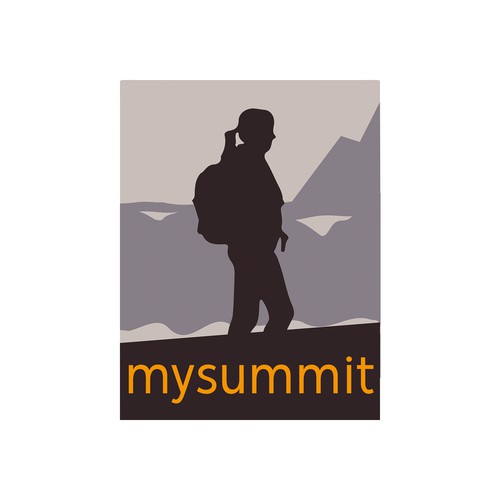 Trekking logo with the title 'Outdoor Logo'