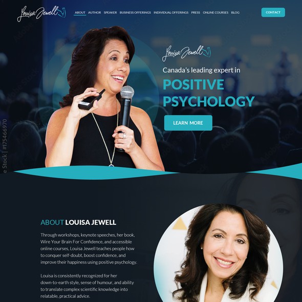 High-quality design with the title 'Personal website'
