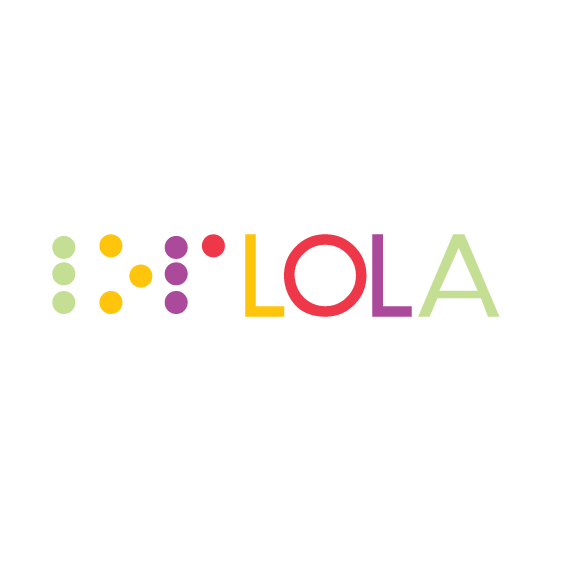 Blind logo with the title 'LOLA'