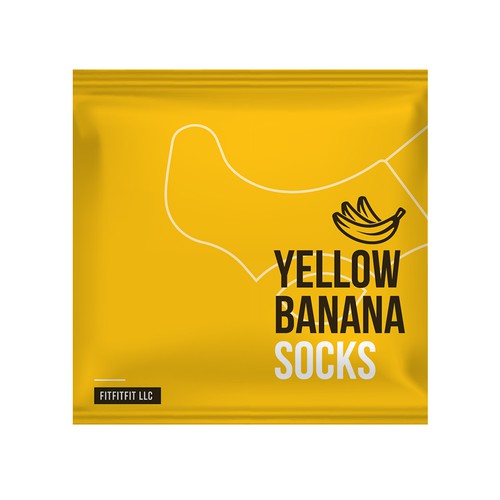 Sock design with the title 'Socks packaging'