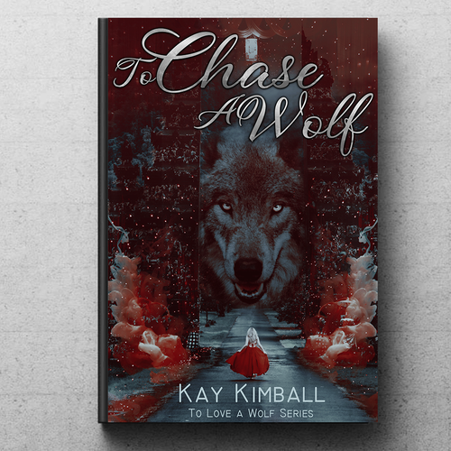 Wolf book cover with the title 'Book cover created for a contest '