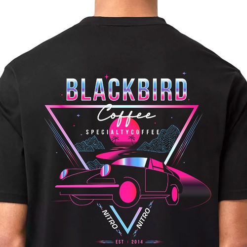 Bar t-shirt with the title 'Synth Retro tshirt design'