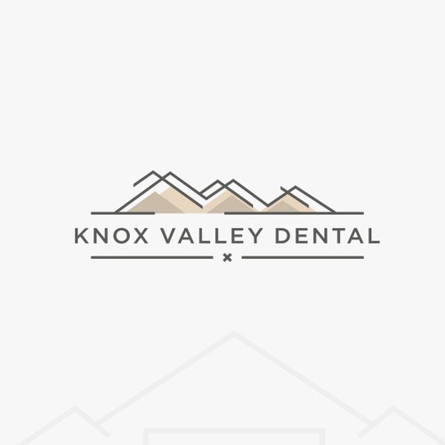 Minimalist valley key building roof logo design Vector Image