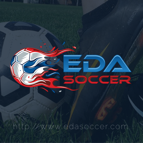 Football logo with the title 'Logo for Eda Soccer'