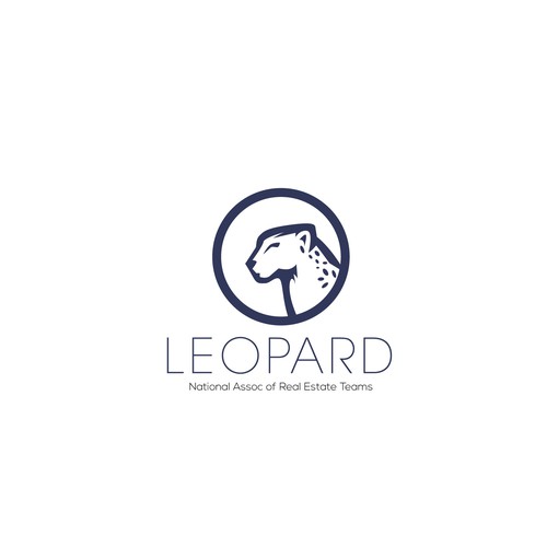 Leopard design with the title 'real estate logo'