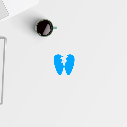 Medical practice logo with the title 'dental implant concept'