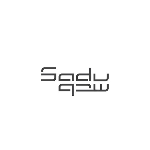 Arabic brand with the title 'Sadu logo and package'