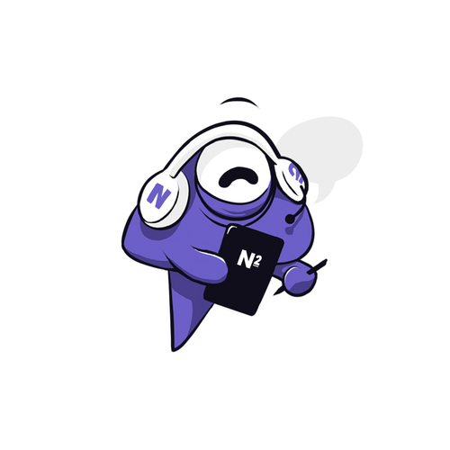 Monster artwork with the title 'Mascot for N2'