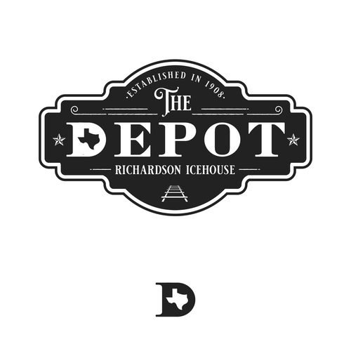 Design with the title 'The Depot'