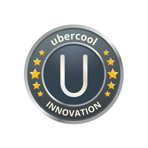 Award design with the title 'Ubercool Award '