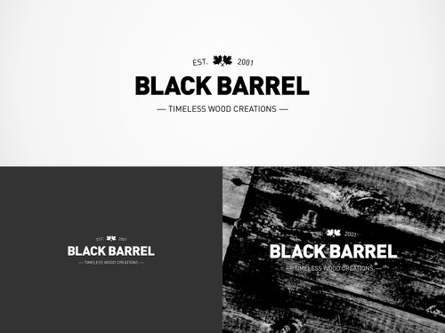 Maple design with the title 'Black Barrel'