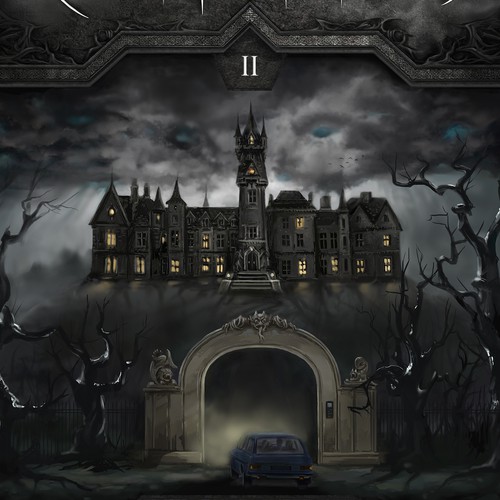 Illustration book cover with the title 'Die Totenbändiger Series Book Cover - 2'