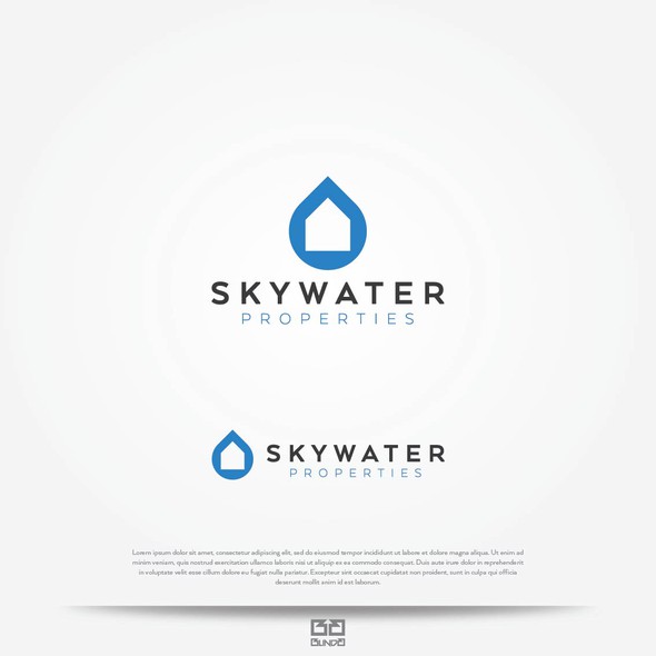 Rain logo with the title 'Clever logo for apartment rental business'