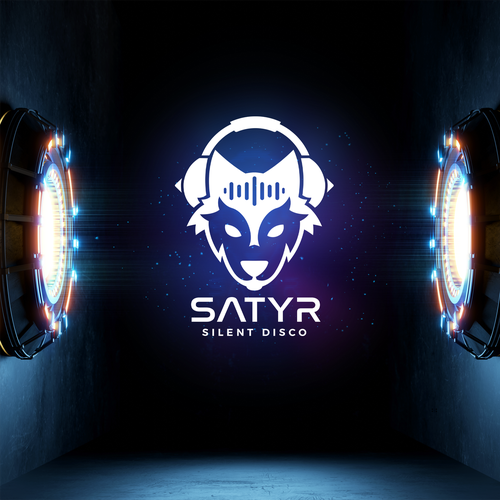 Disco logo with the title 'Satyr Silent Disco '