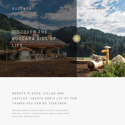 Hotel website with the title 'Web Design'