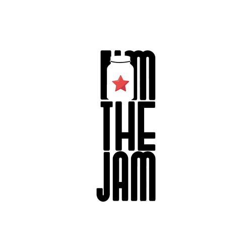 Jam design with the title 'I'm the jam LOGO DESIGN'