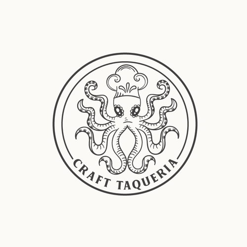 Taqueria logo with the title 'Day of the dead Octopus'