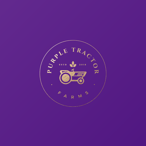 Purple brand with the title 'Purple Tractor Farm'