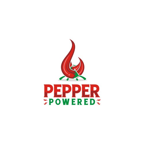 Pepper logo with the title 'logo for pepper powered'