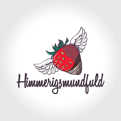 Strawberry logo with the title 'Logo design contest entry'