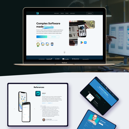 Company website with the title 'Mobile App Development Company'