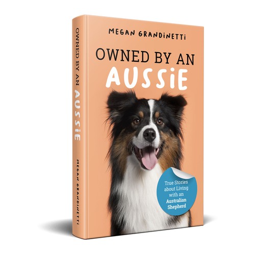 Biography book cover with the title 'Book Design for Dog lovers'