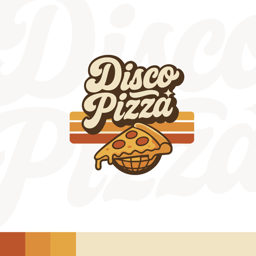 Disco design with the title 'Disco Pizza'